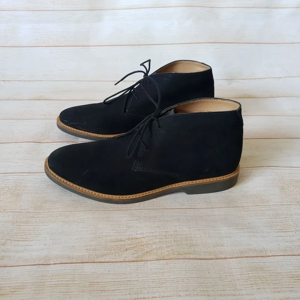 Clarks Atticus Limit Men's Black Nubuck Leather Lace Up Chukkas Boots Size 10M